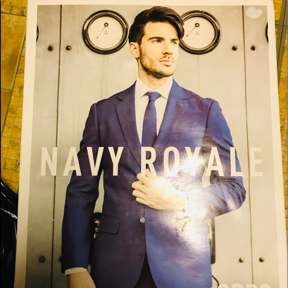 Brand new navy royal blue suit